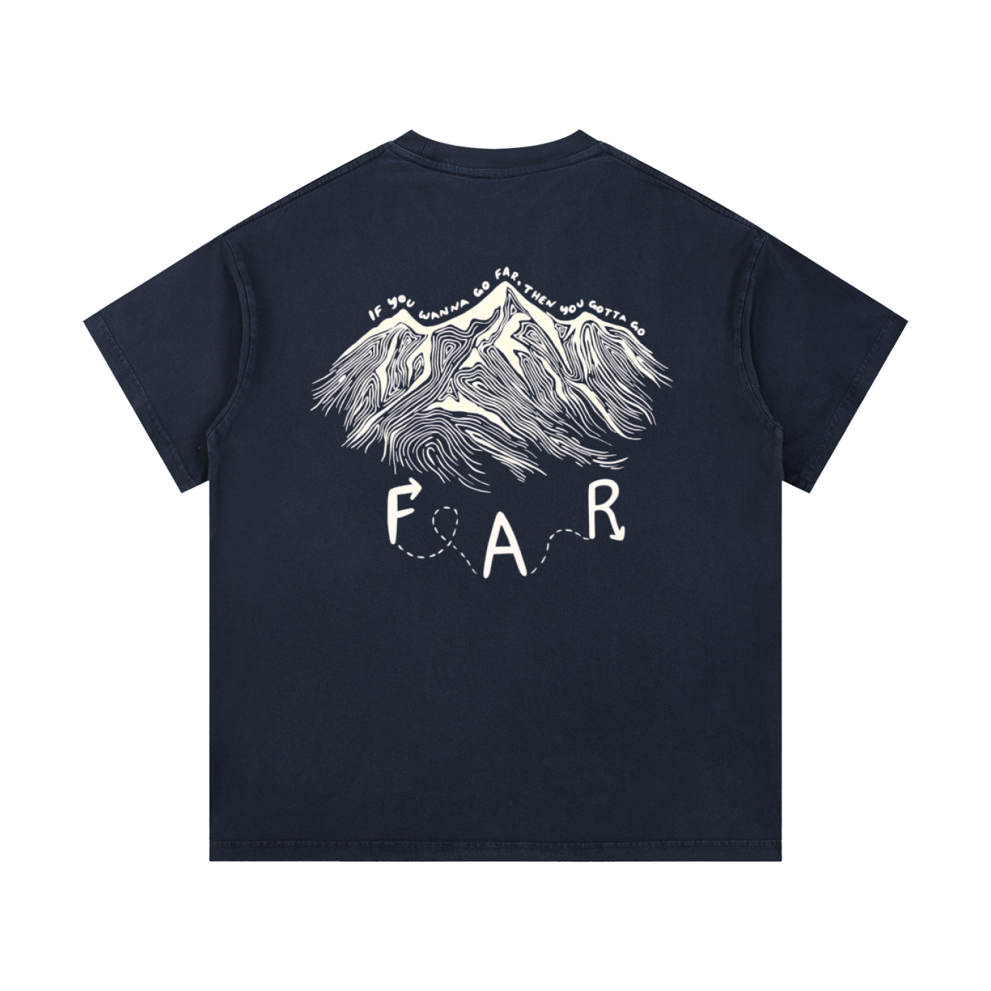"Go Far" Vintage Wash Cotton T-Shirt