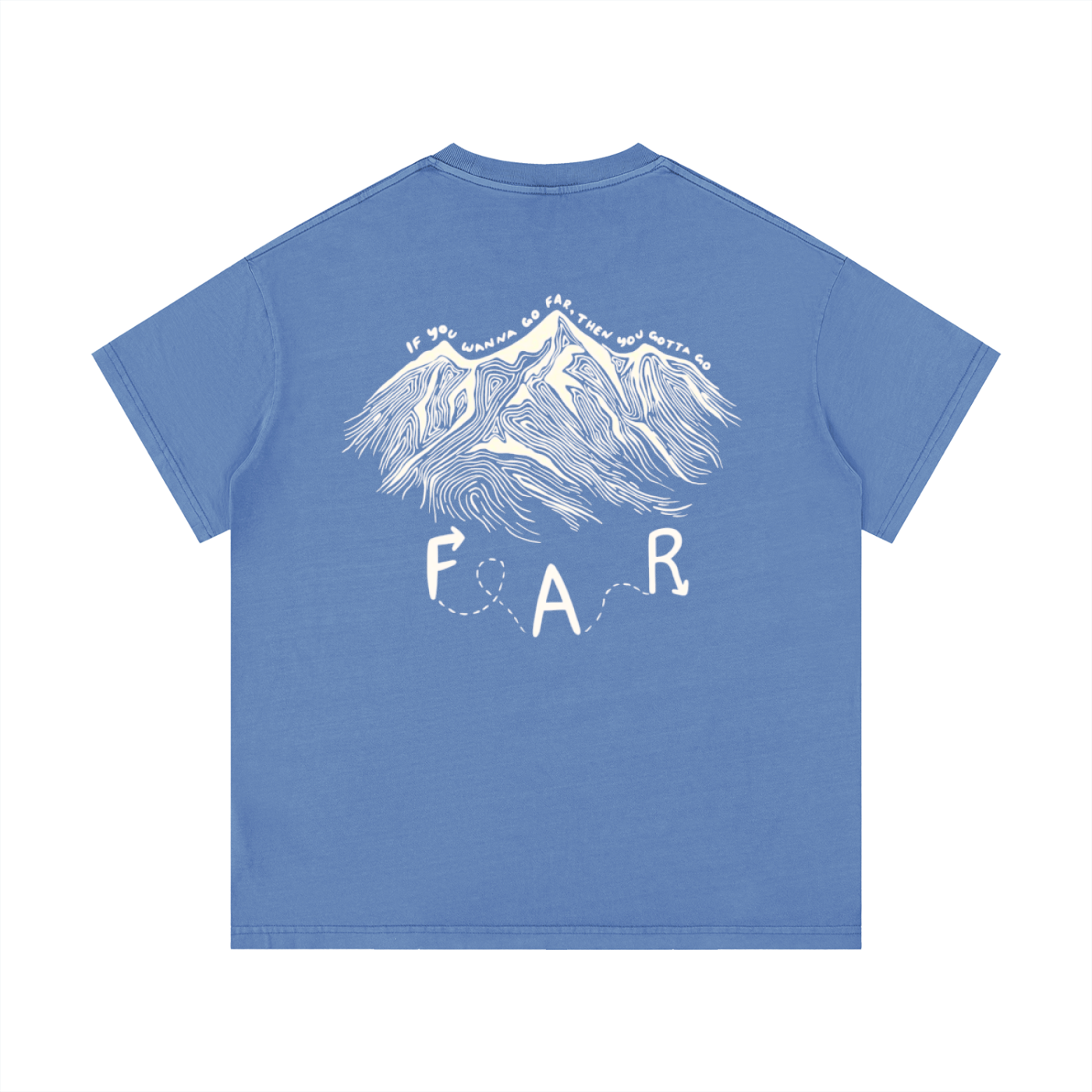 "Go Far" Vintage Wash Cotton T-Shirt