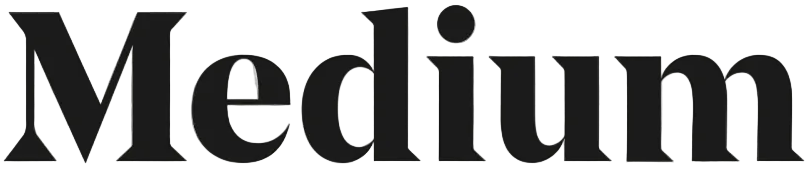 Black 'Medium' logo on a transparent background