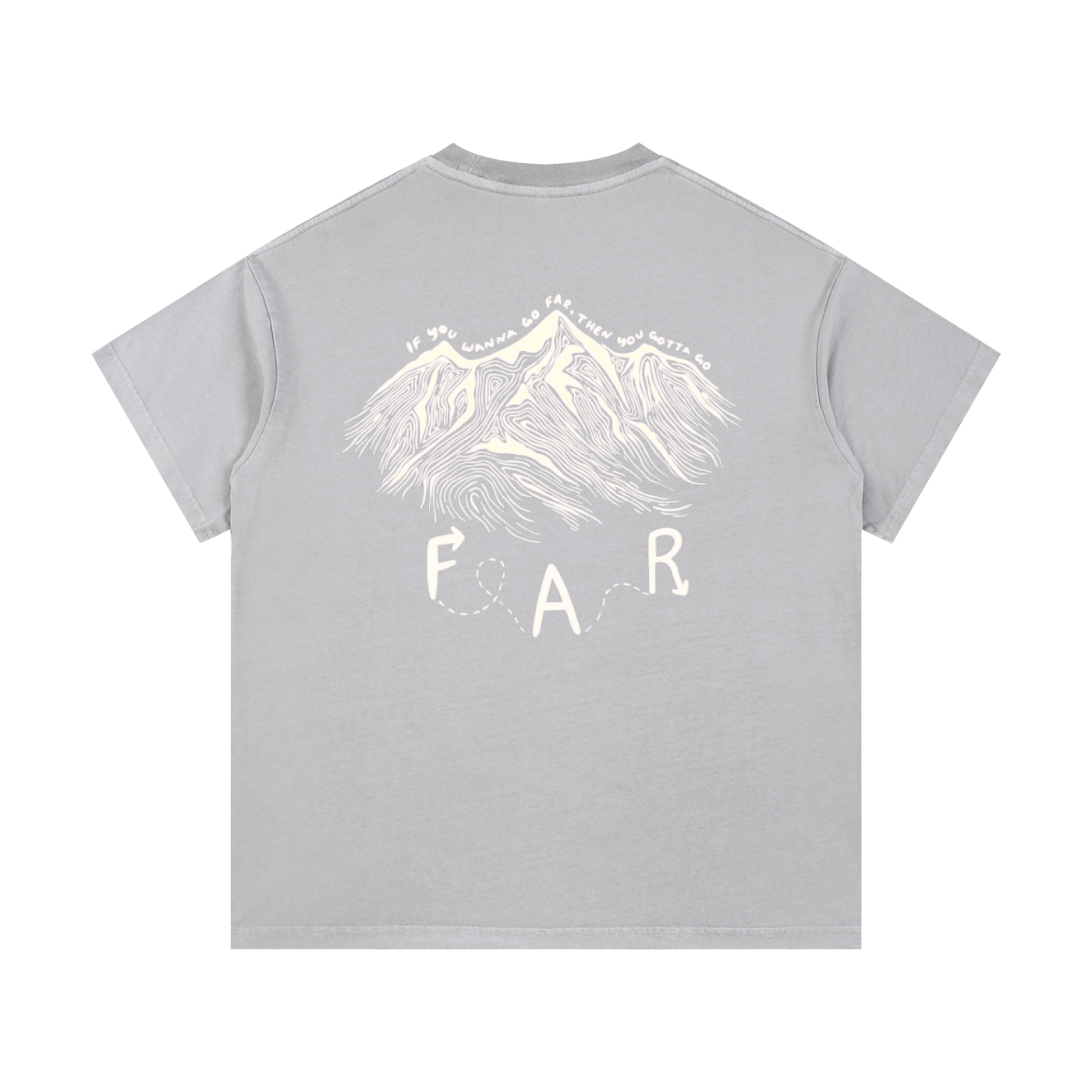 "Go Far" Vintage Wash Cotton T-Shirt