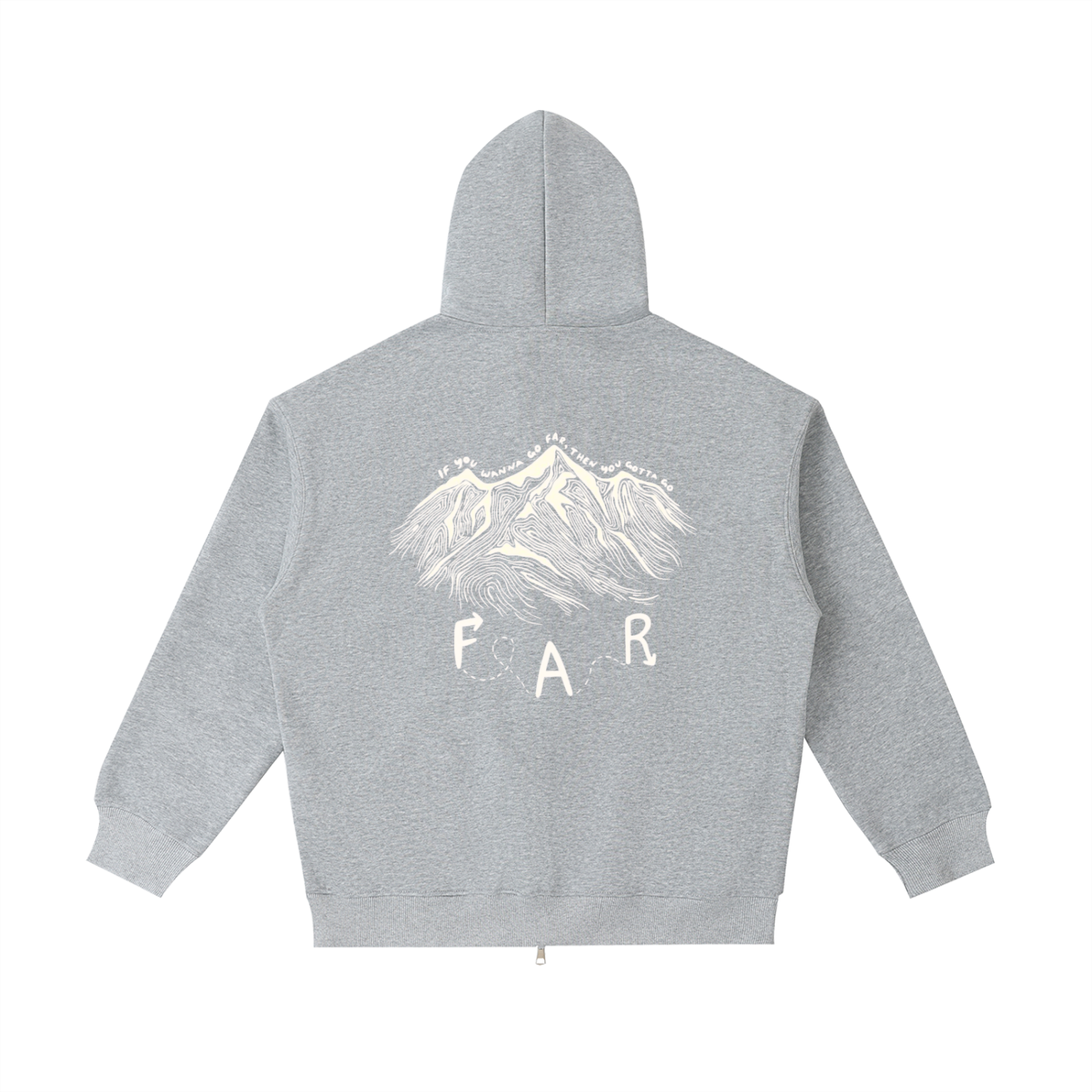 High-performance go far zip-up hoodie