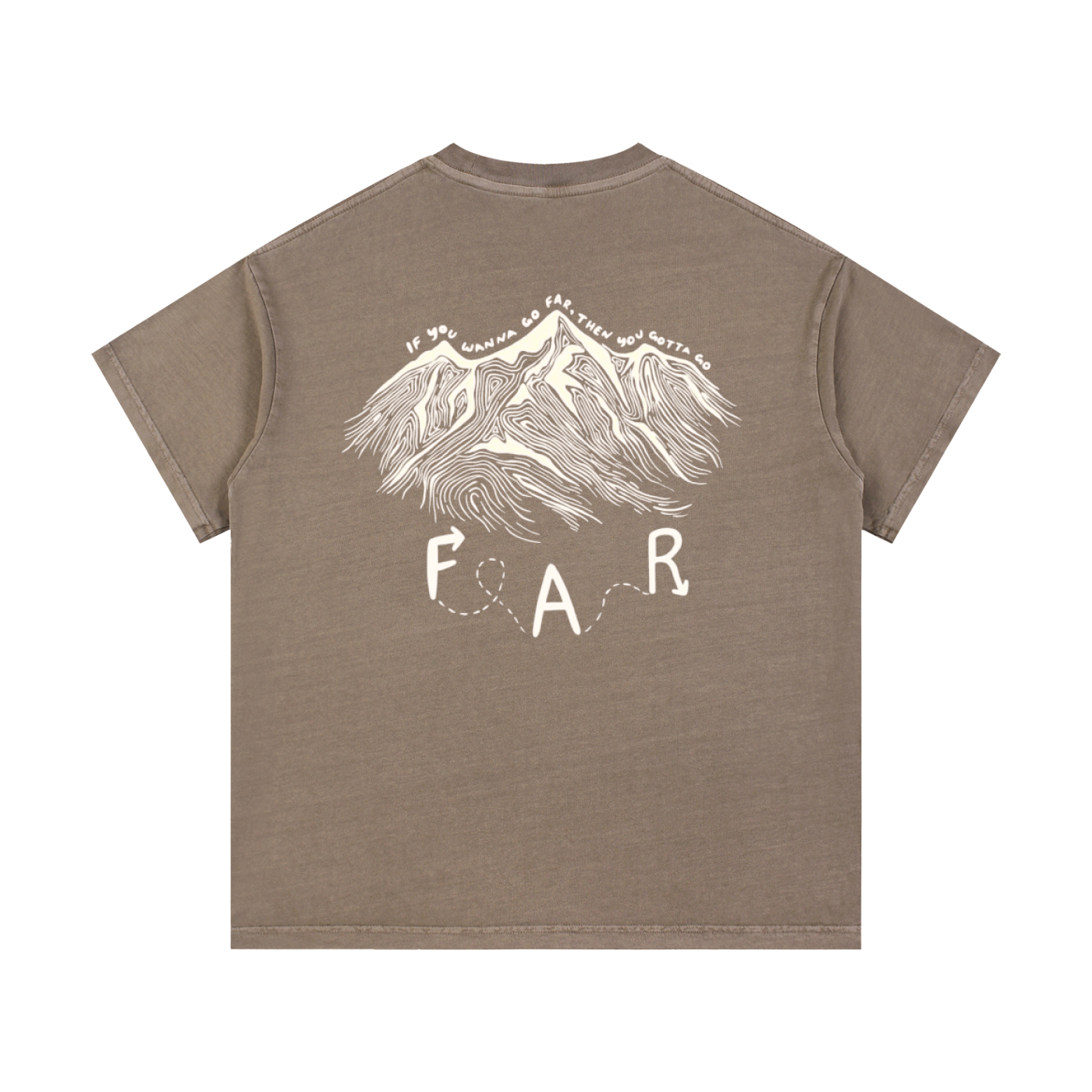 "Go Far" Vintage Wash Cotton T-Shirt