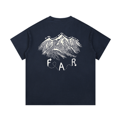 "Go Far" Vintage Wash Cotton T-Shirt
