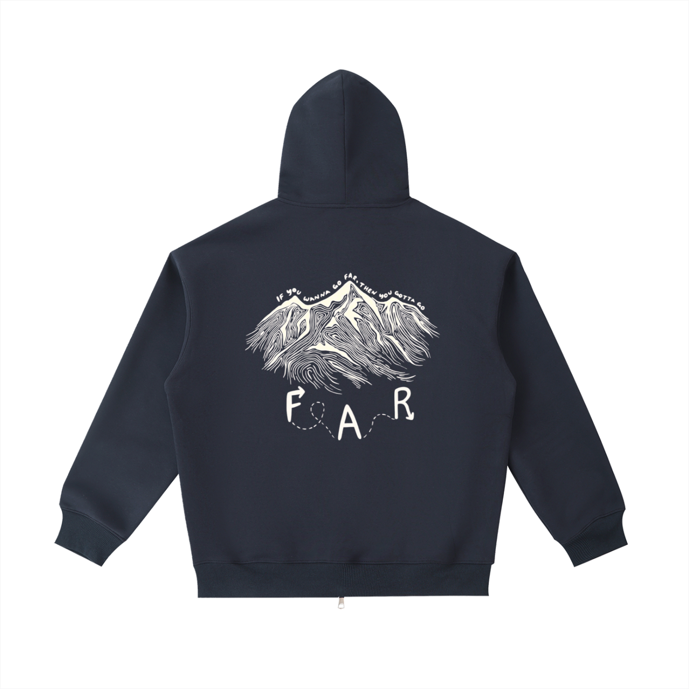 High-performance go far zip-up hoodie