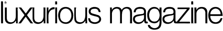 Text 'luxurious magazine' on a white background